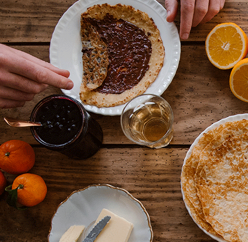 Crêpes au chocolat